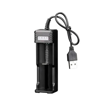 Universal USB Smart Single Slot Charger 26650 10440 14500 18650 Lithium Charger Flashlight Toy 3.7V-4.2V Lighting Power Bank