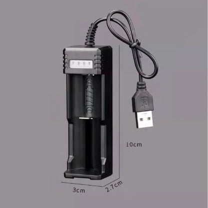 Universal USB Smart Single Slot Charger 26650 10440 14500 18650 Lithium Charger Flashlight Toy 3.7V-4.2V Lighting Power Bank