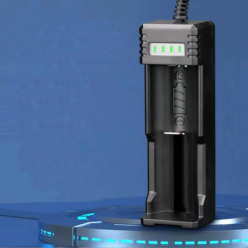 Universal USB Smart Single Slot Charger 26650 10440 14500 18650 Lithium Charger Flashlight Toy 3.7V-4.2V Lighting Power Bank