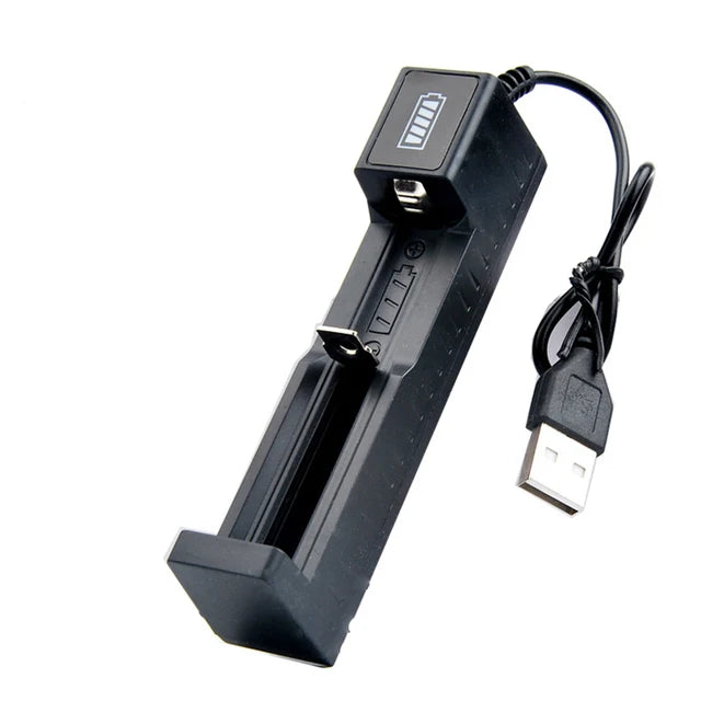 Universal USB Smart Single Slot Charger 26650 10440 14500 18650 Lithium Charger Flashlight Toy 3.7V-4.2V Lighting Power Bank